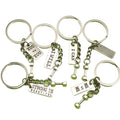 Metal Dumbbell Barbell Keychain Fitness Car Charm Gift view 5