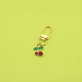 Metal Diamond Cherry Keychain Bag Charm view 1