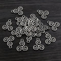 Alloy Swirl Small Pendant DIY Jewelry Accessory Necklace Bracelet Charm 16x13mm view 4