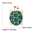 Alloy Acrylic Turtle Brooch Cute Lapel Pin For Clothing Decoration view 5