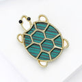Alloy Acrylic Turtle Brooch Cute Lapel Pin For Clothing Decoration view 3