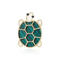 Alloy Acrylic Turtle Brooch Cute Lapel Pin For Clothing Decoration view 1