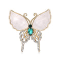 Alloy Rhinestone Hollow Shell Butterfly Brooch Pin For Luxury Apparel view 1