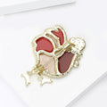 Alloy Rooster Animal Brooch For Fashion Apparel Decoration view 4