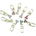 Zinc Alloy Clover Drop Oil Rhinestone Keychain Bag Charm Gift view 5