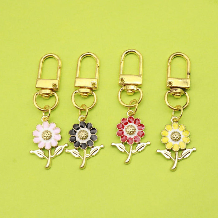 Black Zinc Alloy Flower Jewelry Findings Accessories for DIY Jewelry Making