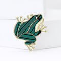 Acrylic Frog Brooch Pin With Fresh Cute Lapel Decoration view 2