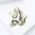 Acrylic Frog Brooch Pin With Fresh Cute Lapel Decoration view 4