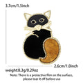 Acrylic Cat Brooch Badge Pin For Cute Clothing Decoration view 5