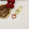 Zinc Alloy Rhinestone Heart Keychain Bag Charm Gift view 6