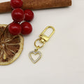 Zinc Alloy Rhinestone Heart Keychain Bag Charm Gift view 7
