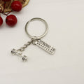 Zinc Alloy Dumbbell Barbell Kettlebell Keychain For Fitness Gift view 6