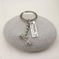 Zinc Alloy Dumbbell Barbell Kettlebell Keychain For Fitness Gift view 4
