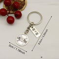 Metal Dumbbell Barbell Kettlebell Keychain Gift view 2