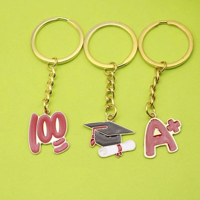 Metal Exam Success Score Keychain Student Graduation Gift