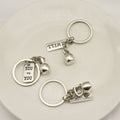 Zinc Alloy Barbell Dumbbell Kettlebell Keychain for Gym Gift view 4