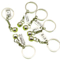 Zinc Alloy Barbell Dumbbell Kettlebell Keychain for Gym Gift view 5