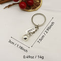 Zinc Alloy Barbell Dumbbell Kettlebell Keychain for Gym Gift view 2