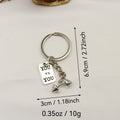 Metal 3D Gym Barbell Dumbbell Kettlebell Keychain Gift For Fitness Lovers view 2