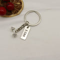 Metal 3D Gym Barbell Dumbbell Kettlebell Keychain Gift For Fitness Lovers view 6