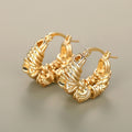 Woven Design Ear Cuff For Women, Niche U Shape Hoop Jewelry With French Elegant Style Earrings view 2
