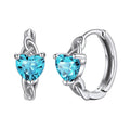Korean Lady Heart Earrings For Women Sweet Cute Multi Color Daily Matching Jewelry view 3
