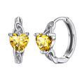 Korean Lady Heart Earrings For Women Sweet Cute Multi Color Daily Matching Jewelry view 6