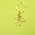 Metal Daisy Flower Keychain Handbag Charm Gift view 1
