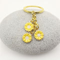 Metal Daisy Flower Keychain Handbag Charm Gift view 4