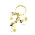 Zinc Alloy 3D Wreath Bee Keychain Bag Charm view 5