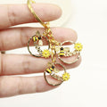 Zinc Alloy 3D Wreath Bee Keychain Bag Charm view 4