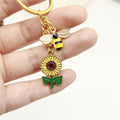 Gold Zinc Alloy Sunflower Jewelry Findings Accessories for DIY Jewelry Making view 4