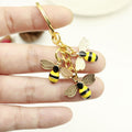 Metal Rhinestone Bee Keychain Bag Charm Gift view 3