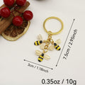 Metal Rhinestone Bee Keychain Bag Charm Gift view 2