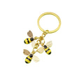Metal Rhinestone Bee Keychain Bag Charm Gift view 5