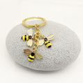 Metal Rhinestone Bee Keychain Bag Charm Gift view 4