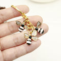 Zinc Alloy Enamel Bee Keychain With Tassel Bag Charm Gift view 3