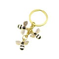 Zinc Alloy Enamel Bee Keychain With Tassel Bag Charm Gift view 5