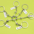 Metal Fitness Dumbbell Barbell Keychain Inspirational Gym Gift view 1