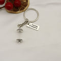Metal Fitness Dumbbell Barbell Keychain Inspirational Gym Gift view 6