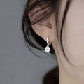 Fresh Resin Daisy Sunflower Earrings For Women, Delicate Forest Style Daily Floral Jewelry view 3