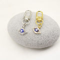 Metal Rhinestone Evil Eye Keychain Bag Charm Gift view 3