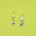 Metal Rhinestone Evil Eye Keychain Bag Charm Gift view 1