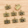 Alloy Camera Pendant Charms For DIY Jewelry Necklace Bracelet Accessories, 15x14mm, 2g view 2