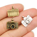 Alloy Camera Pendant Charms For DIY Jewelry Necklace Bracelet Accessories, 15x14mm, 2g view 5