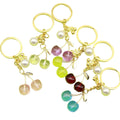 Metal Cherry Pearl Keychain Sweet Backpack Bag Charm Gift view 5