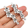 Alloy Plum Blossom Pendant Charm 56x15mm 5g DIY Necklace Bracelet Jewelry Accessories view 5