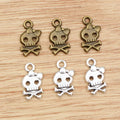 16x9mm Alloy Bow Skull Pendant DIY Jewelry Findings Necklace Bracelet Charm 0.6g view 4