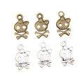 16x9mm Alloy Bow Skull Pendant DIY Jewelry Findings Necklace Bracelet Charm 0.6g view 5