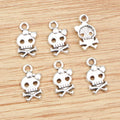 16x9mm Alloy Bow Skull Pendant DIY Jewelry Findings Necklace Bracelet Charm 0.6g view 2